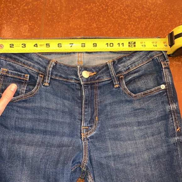 EUC Old Navy Women’s Rockstar Super Skinny Raw Hem Denim Jeans Sz 4 - Picture 5 of 12